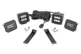 70078 Rough Country Led Ditch Light Kit For 2014-2021 Jeep Cherokee Kl Spot -