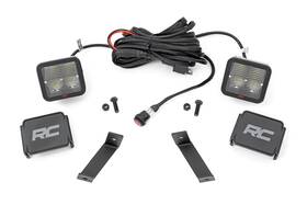 70084 Rough Country Led Ditch Light Kit For 14-21 Jeep Cherokee Kl Spectrum -