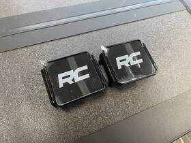 70133bl Rough Country Rock Guard Cover For 2 Inch Black Series Square Cree Led Lights