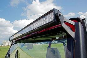 70508 Rough Country 50 Inch Straight Led Light Bar Upper Windshield Mounts For 87-95 Yj -rough