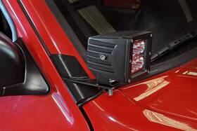 70525 Rough Country Y Lower Windshield Led Brackets For 8401 Jeep Cherokee Xj Black