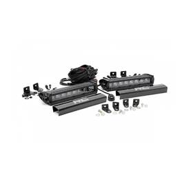 70697 Rough Country Black Series 8 Inch Led Light Bar Kit For 17-19 F-250 Super Duty