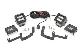 70842 Rough Country 2 Inch Flood Led Lower Windshield Kit For 19-24 Silverado -