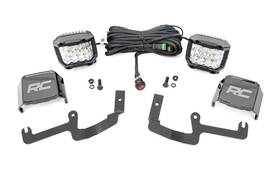 70845 Rough Country 3 Inch Wide Angle Lower Windshield Kit For 19-24 Silverado -