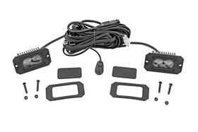X1.75 Rough Country 70908 3 Inch Sae Led Fog Lights Flush Mount Pair White -