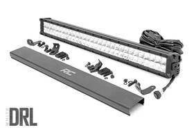 70930d Rough Country 30 Inch Chrome Series Dual Row Cree Led Light Bar White Drl -