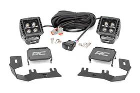71054 Rough Country 2 Inch Drl Led Ditch Light Kit For 2014-2018 Silverado White -