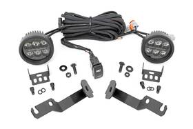 71092 Rough Country Low Profile Led Ditch Light Kit For 05-15 Tacoma Round -