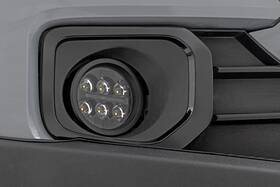 71095 Rough Country 3.5 Inch Black Series Led Fog Light Kit For 16-23 Toyota Tacoma-