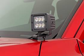 72102 Rough Country 2 Inch Led Ditch Light Kit For 24-25 Toyota Tacoma Flood Beam