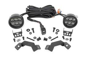 72117 Rough Country Ditch Light Kit For 24-25 Toyota Land Cruiser 3.5 Inch Amber -