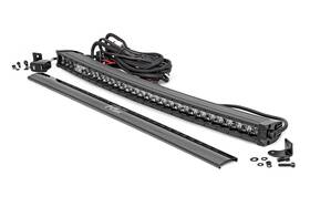 72730bldrl Rough Country 30 Inch Black Series Curved Single Row Drl Led Light Bar -