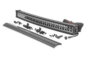 72930bda Rough Country 30 Inch Black Series Curved Dual Row Drl Cree Led Light Bar -