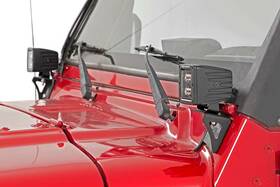 19972006 Rough Country 843030111182 Y Lower Windshield Led Bracket For Jeep Wrangler Tj 6003