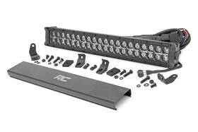 70920bda Rough Country 843030158613 20 Inch Black Series Dual Row Led Light Bar Amber Drl -