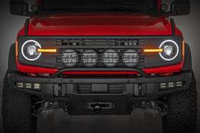 Rch5500 Rough Country Drl Halo Led Headlights For 2021-2024 Ford Bronco -