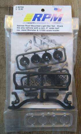 Sc10 Rpm 672415809228 Roof Mounted Light Bar Set Black #80922 Slash Strike Blitz 6 Inch Wide