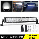 S08bg12001 Triple Row Led Light Bar Spot Beam Bumper 608631671974