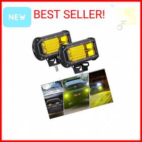 43235-138907 Samlight Chelhead Yellow Fog Lights 5 Inch 72w Led Light Bar Off Road Amber Driving