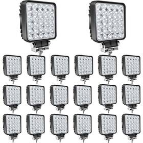 San Young 710963556567 75w 7000lm Waterproof Led Light Pods For Truck Atv Utv Rv Boat 20pcs