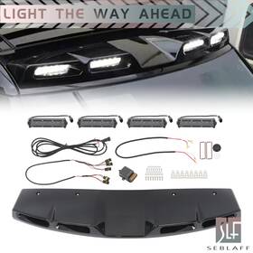Tl816969dt Seblaff For Land Rover Defender 90/110/130 2020-2024 Roof Top Light Bar Led Gloss Black