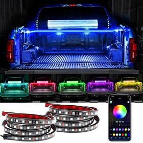 G1-05100316054021-30 Shedaled 2pcs 60 Inch Rgb Truck Bed Light Strip Kit With App And Remote Control 180 Leds