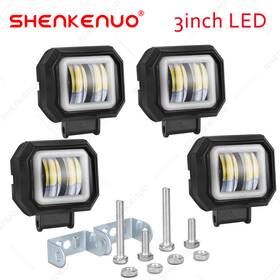 Shenkenuo 611223346907 4pcs 3inch Led Work Light Bar Flood Pods Fog Lamp Offroad Driving Truck Suv Us
