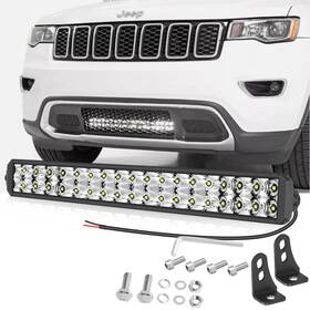 00101-bdr20 Shenzhen Nova For 11-20 Wk2 Grand Cherokee 20in Led Bumper Kit Work Light Bar Combo Offroad