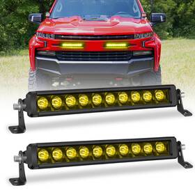 Bsr3d12y Shenzhen Nova 10in Amber Led Light Bar Grille Kit Black Series For 19-22 Chevy Silverado 1500