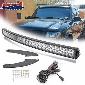451255 Si For 1993-2011 Ford Ranger 50 Inch Curved Upper Windshield Led Light Bar Mount Kit