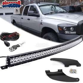 Si-7010101101 Si For 10-18 Dodge Ram 1500 2500 3500 52 Inch Light Bar Roof Mounting Kit And Remote Wire