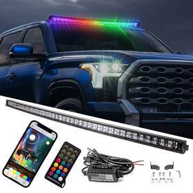 Si-70202023 Si Offroad Curved 50inch Rgb Led Light Bar App Remote Control For Pickup Van Camper