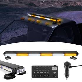 Si-70207010 Si 37 Inch Roof Top Amber White Strobe Lights Bar Cob Led Magnetic Mount Controller