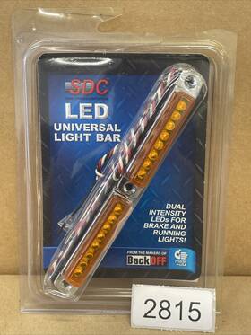 Signal Dynamics 812823000163 Led Universal Light Bar 3 Inch Mini Amber Chrome Pair