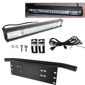 Fl1579308at Silscvtt Led Work Light Bar 23 Inch Bumber Number Plate Bracket Wiring Harness Kit