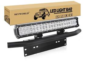 02-126w-c Skyworld Bk011 Led Light Bar 20 Inch 126w Spot Flood Combo Beam Work Driving Lamp