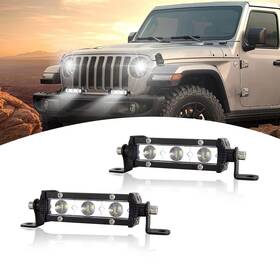 Yy-05-2x15-s-fba-188 Skyworld 4inch 15w Led Work Light Bar Single Row Spot Off Road Driving Lights