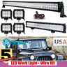 Sm-1769-1118 Ironwalls Led Light Bar Combo Fit For Jeep Wrangler Jk