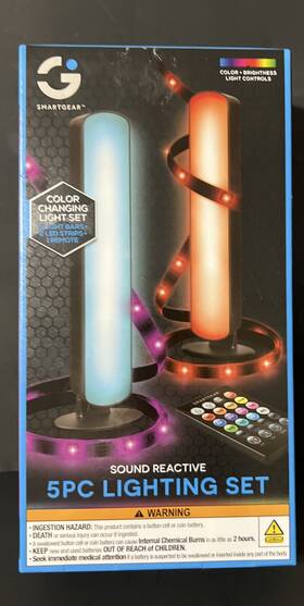Smart Gear 030698068884 Led Lighting2 Tower Set 6.5 Ft Strips Sound Reactive Remote Control