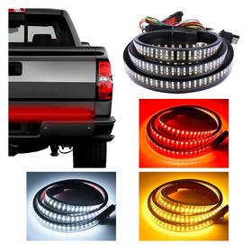 Smilfuy-smfy-80 Smilfuy 59 Inch Led Tailgate Light Bar Ip67 Triple 59ftft Rows White Yellow Red