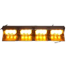 El3h04a0 Sound Off Signal J15090 Interior Led Amber Light Bar A With Wires 4 Heads