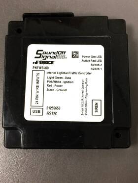 Pnfwbj00 Soundoff Signal External Breakout Box For Interior Lightbar No Cables