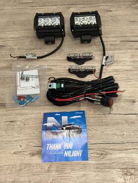 Spot 750139061778 Nilight 2pcs 4 Inch 18w Led Pods With Bracket Switch Wire Harness 2 Lead
