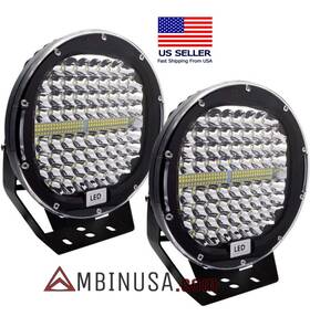 40800 Spot B408w 9 Inch Led Offroad Lights 2 Pcs 408 Watts Lumes Fog Work Road