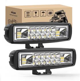Nh5z3rjkn5 Spot Nilight Led Pods 2pcs 6 Inch 60w Flood Beam Combo Light Bar