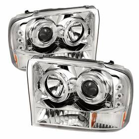 Tlx-spy5010360-cl360a70 Spyder For Ford F-250/f-350 Super Duty 99-05 Pair Projector Version 2 Led Halo