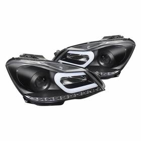 Tlx-spy5074249-cl360a70 Spyder For Mercedes-benz W204 C-class 2012 2013 Pair Projector Halogen Model Drl
