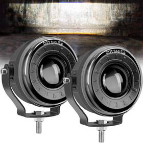 Sufemotec 706556185269 3.5 Inch Round Led Pod Lights Anti-glare Off 2pcs