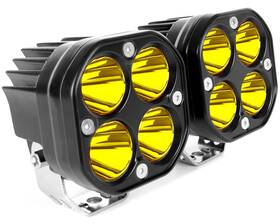 Sufemotec 791511563732 Yellow Led Pods Lights 3inch 40w Driving Off Road Lighting 12v