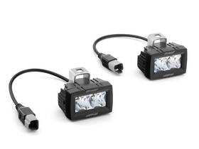 Lb3-cl-006-k3 Superatv 3 Inch X1.5 Single-row Led Cube Lights With Formed Cage Mount Bracket